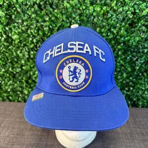 Chelsea F.C. Official Licensed Soccer Flat Bill Snapback Cap Hat One Size OSFA